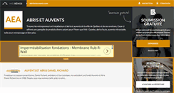 Desktop Screenshot of abrisetauvents.com